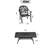 7-Piece Cast Aluminum Patio Furniture Set With Black Frame And Brown Cushions-697357914