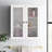 Jaeden Removable Two-Door Wall Cabinet with Water-Textured Glass and Adjustable Shelves-106209695