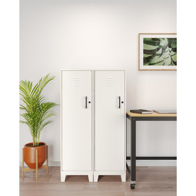 Armoire de rangement Space Solutions, en métal soudé, entièrement ventilée, porte ventilée, pieds montants de 3 pouces