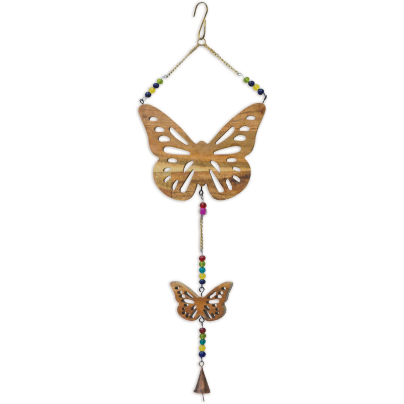 Papillon naturel avec or antique