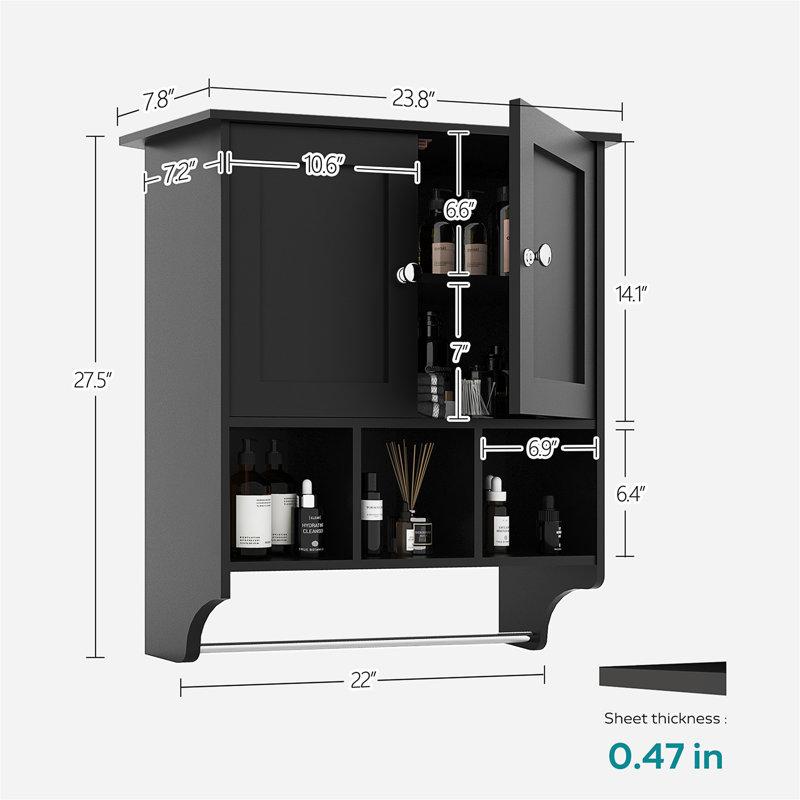 Tyon Accent Cabinet, Black