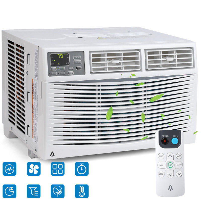 Climatiseur de fenêtre 8 000 BTU avec télécommande et contrôle WiFi