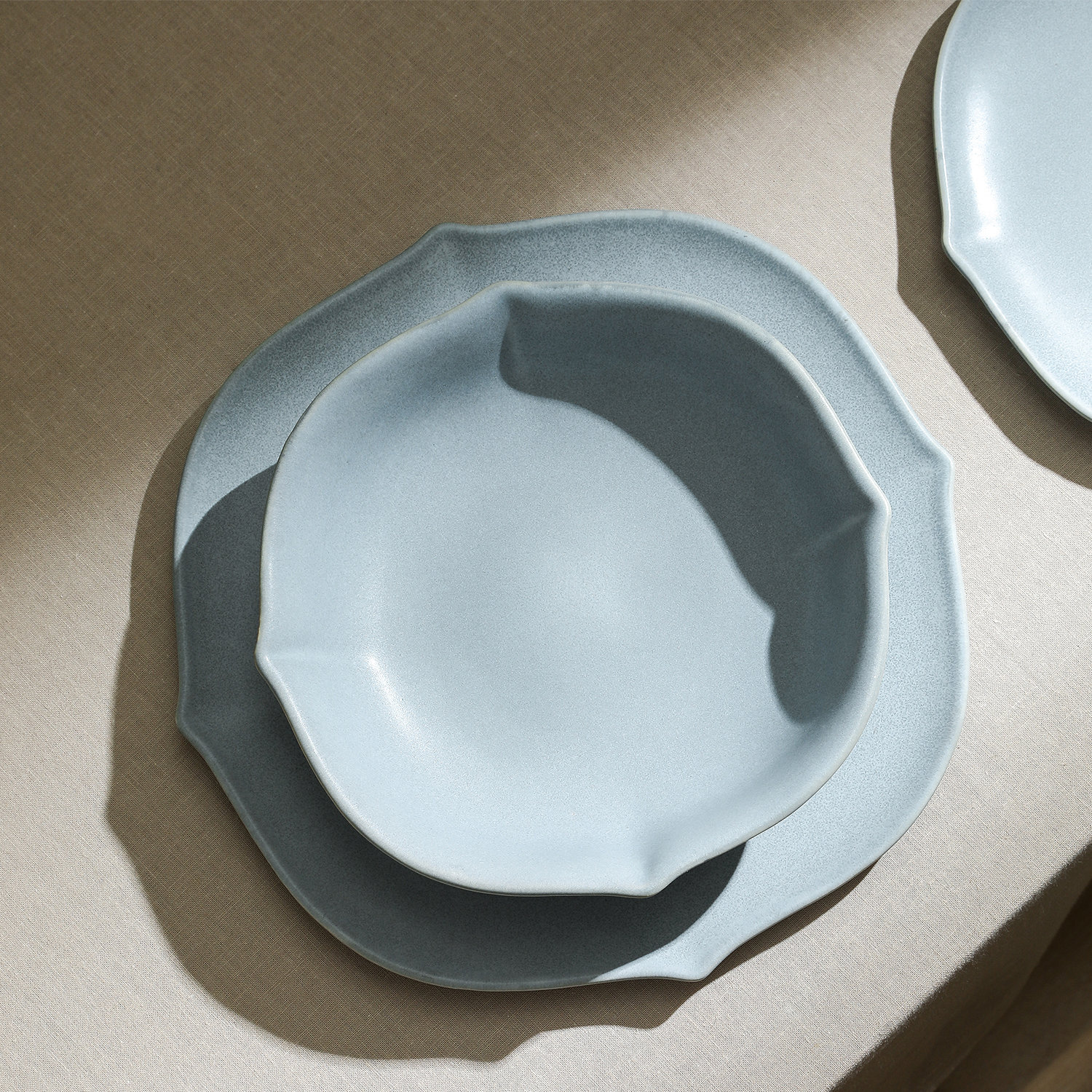 Baskerville Stoneware Dinnerware Set, White