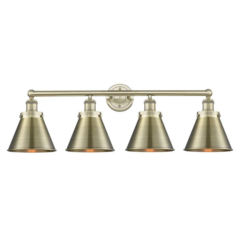 Stengel 4 - Light Dimmable Vanity Light, Antique Brass, Antique Brass