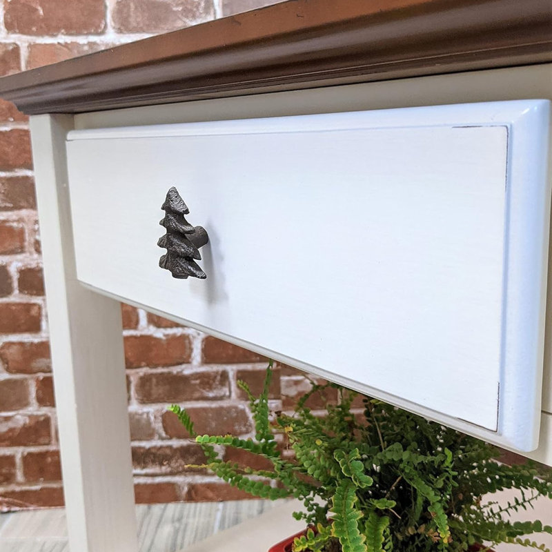 Ensemble de 12 poignées de tiroir et de poignées en fonte rustique en pin pour quincaillerie de chalet ou chalet