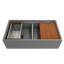 Contempo 36 in. L Farmhouse Double Basin Kitchen Sink-773700944