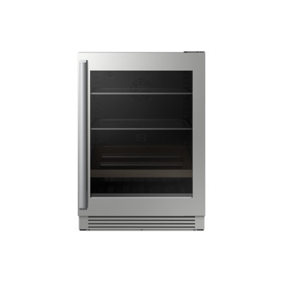 24" Undercounter Beverage Refrigerator Dual Zone, Panel Ready, Reversible