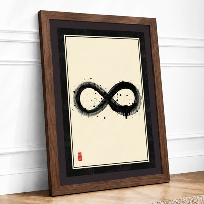Infinity in Stillness Japandi - Framed Print