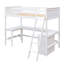 Lit mezzanine avec tablettes et bureau-463224857