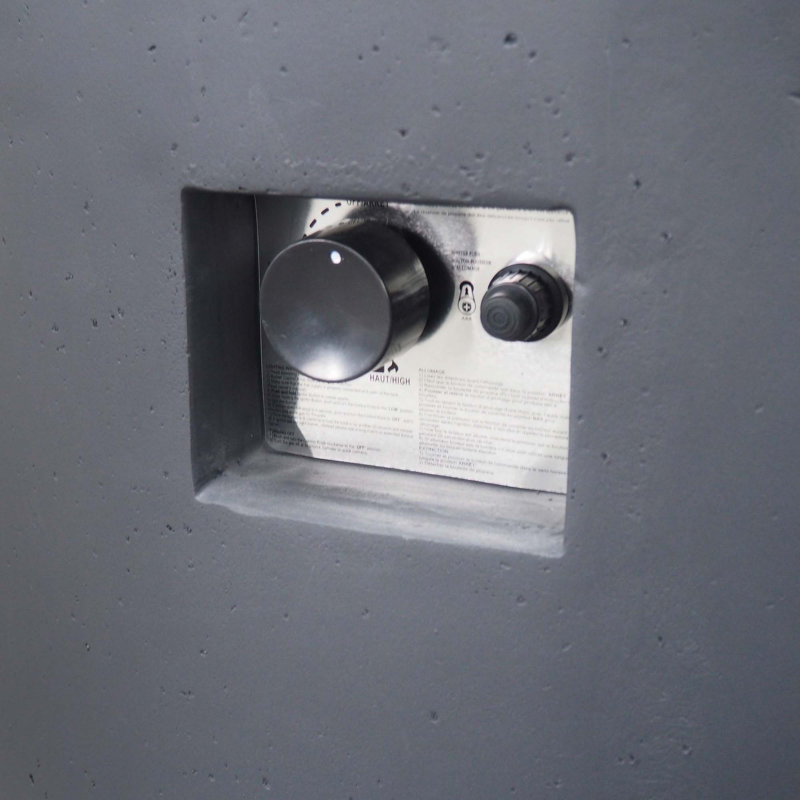 Foyer rond 31 po - 40 000 Btu, Gris foncé