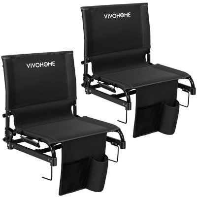 2-pack compact Folding Lightweight Stadium Seats With Back Support