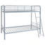 Lit superposé simple au-dessus de simple Silver-133037991-133037992