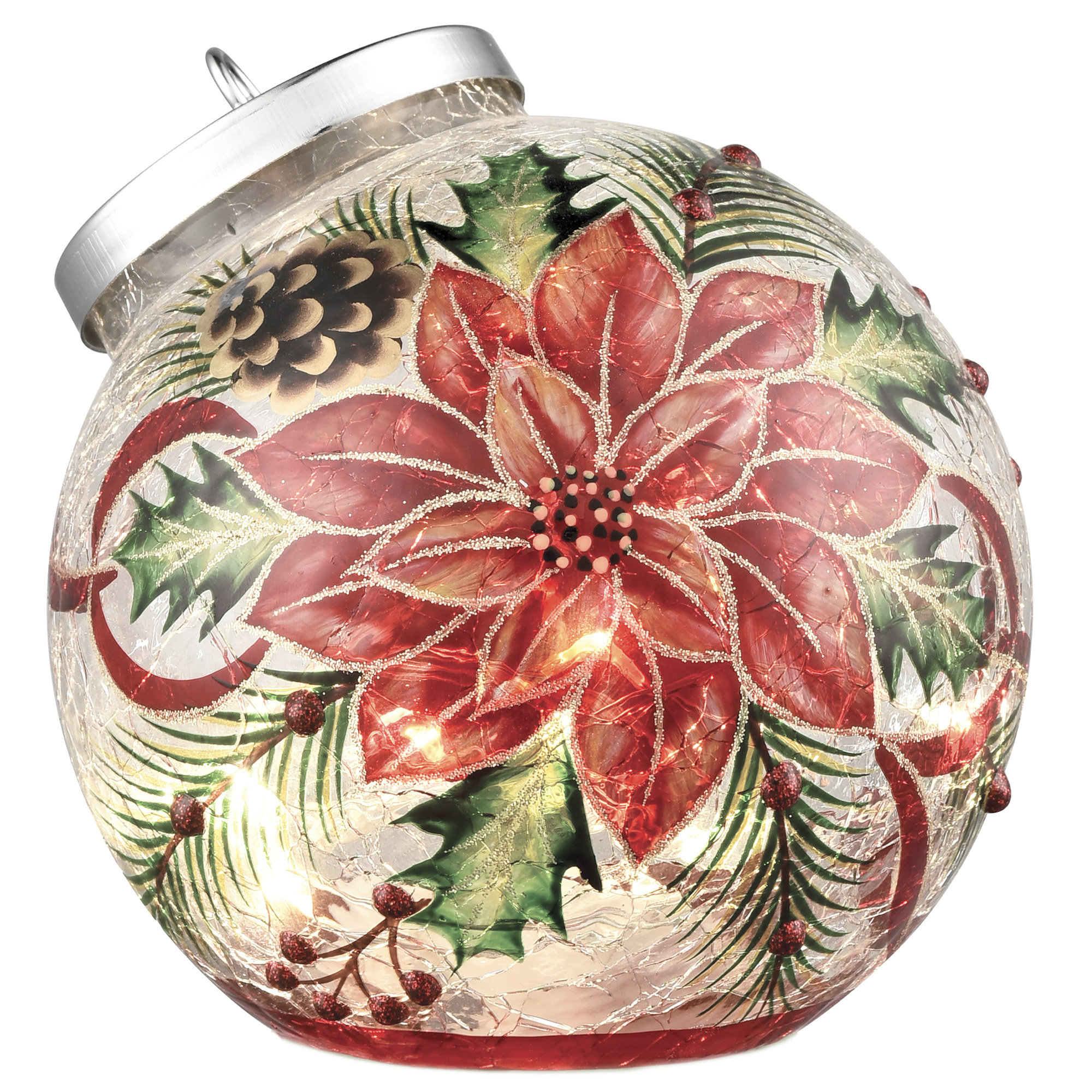 Studio 66 Holiday Floral Ornament & Reviews | Wayfair