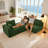 Boneless 103” Modular Sectional Cloud Sofa For Living Room Modern Minimalist Couch With L-shaped Chaise Upholstered Corduroy Couch , Deep Seat, No Assembly Required-803722778-803722756