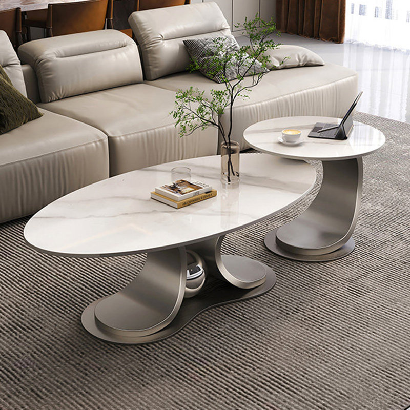Table basse Luxury, Chrome chrome, H 15,7 po x L 47,2 po x l 23,6 po