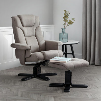 Guillot Swivel Recliner with Footstool