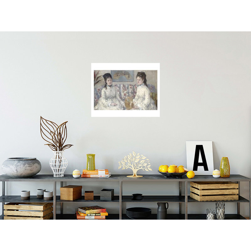 Les sœurs par Berthe Morisot - Impression giclée, H 22 po x l 28 po