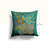Teal Bouquet Floral Throw Pillow