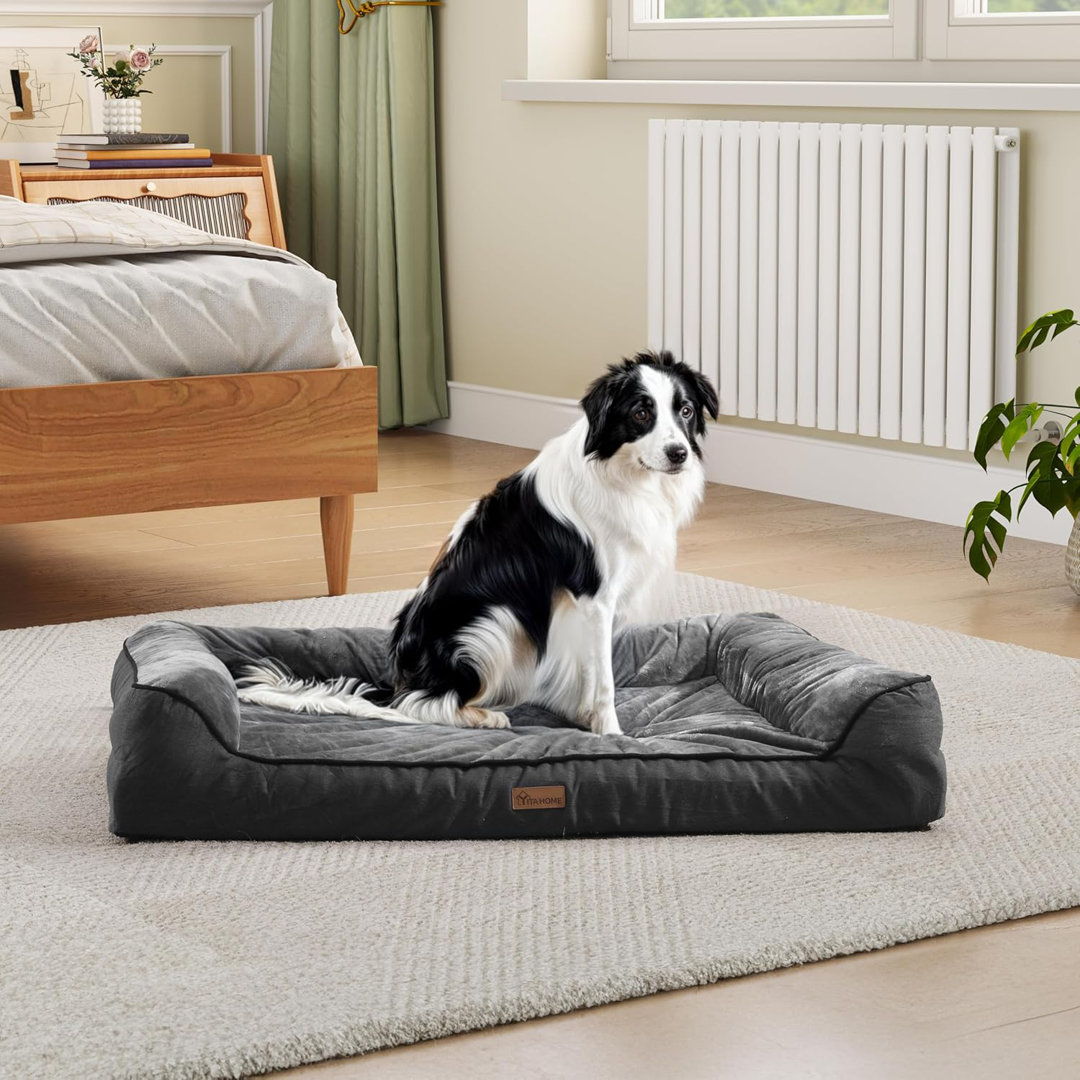 Balconera Orthopedic Dog Bed,Pet Bed with Memory Foam&Removable Zipper Cover