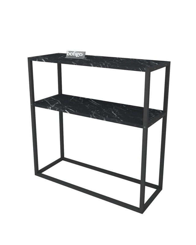 Aigar 90cm Console Table, Black/Black