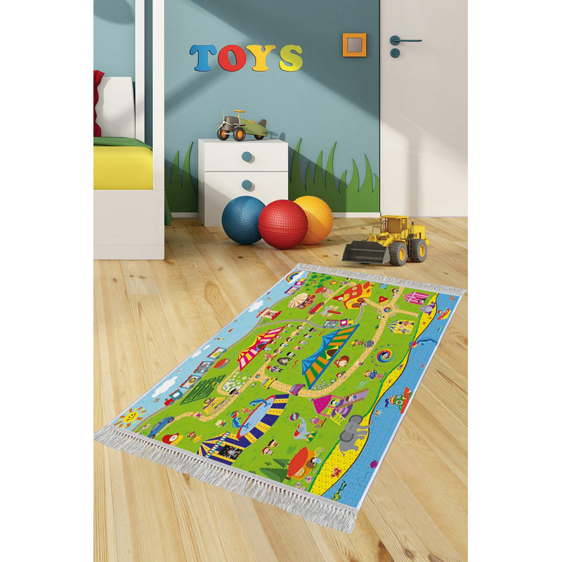 Steller Green/Blue/Red Rug, Rectangle 180 x 280cm