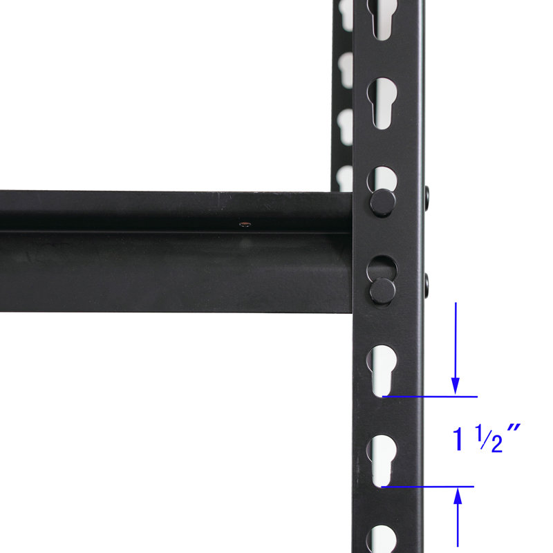 Jshin Steel Height -Adjustable Storage Rack, White, 60" H x 30" W x 12" D