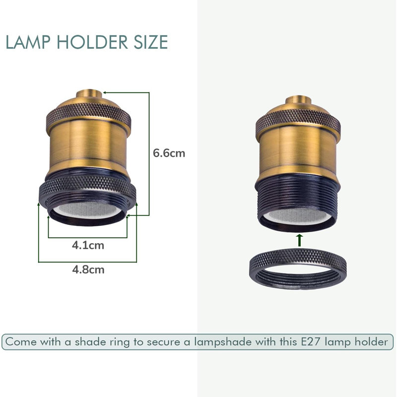 1 - Light Single Pendant, Black