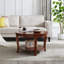 Table basse polyvalente à tablettes ouvertes pour divers espaces, rehaussant le décor de la pièce-1095824994