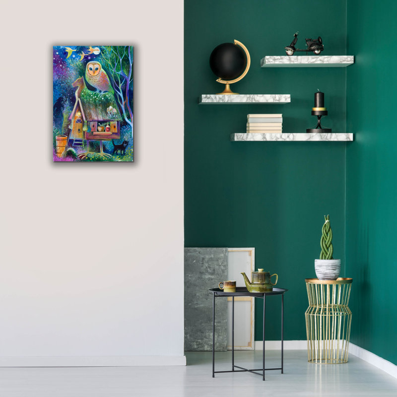 «Forest» par Oxana Zaika, art mural sur toile, H 26 po x l 18 po x P 0,75 po