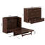 Commode escamotable Andriena avec matelas de 15 cm, rangement et chargeur intégré-327205590-327205586
