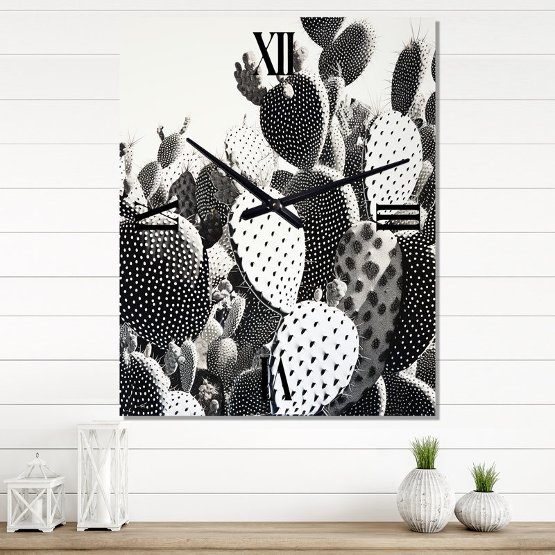 Horloge murale Cactus I, Très grand