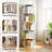 5 Tier Rotating Bookshelf, 360° Display Round Spinning Bookshelf-1571132541