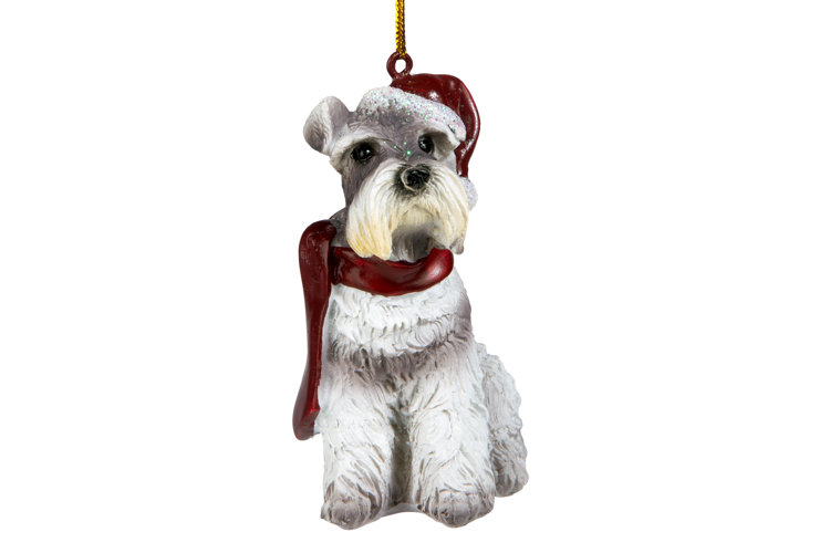 Mini Schnauzer Holiday Dog Ornament