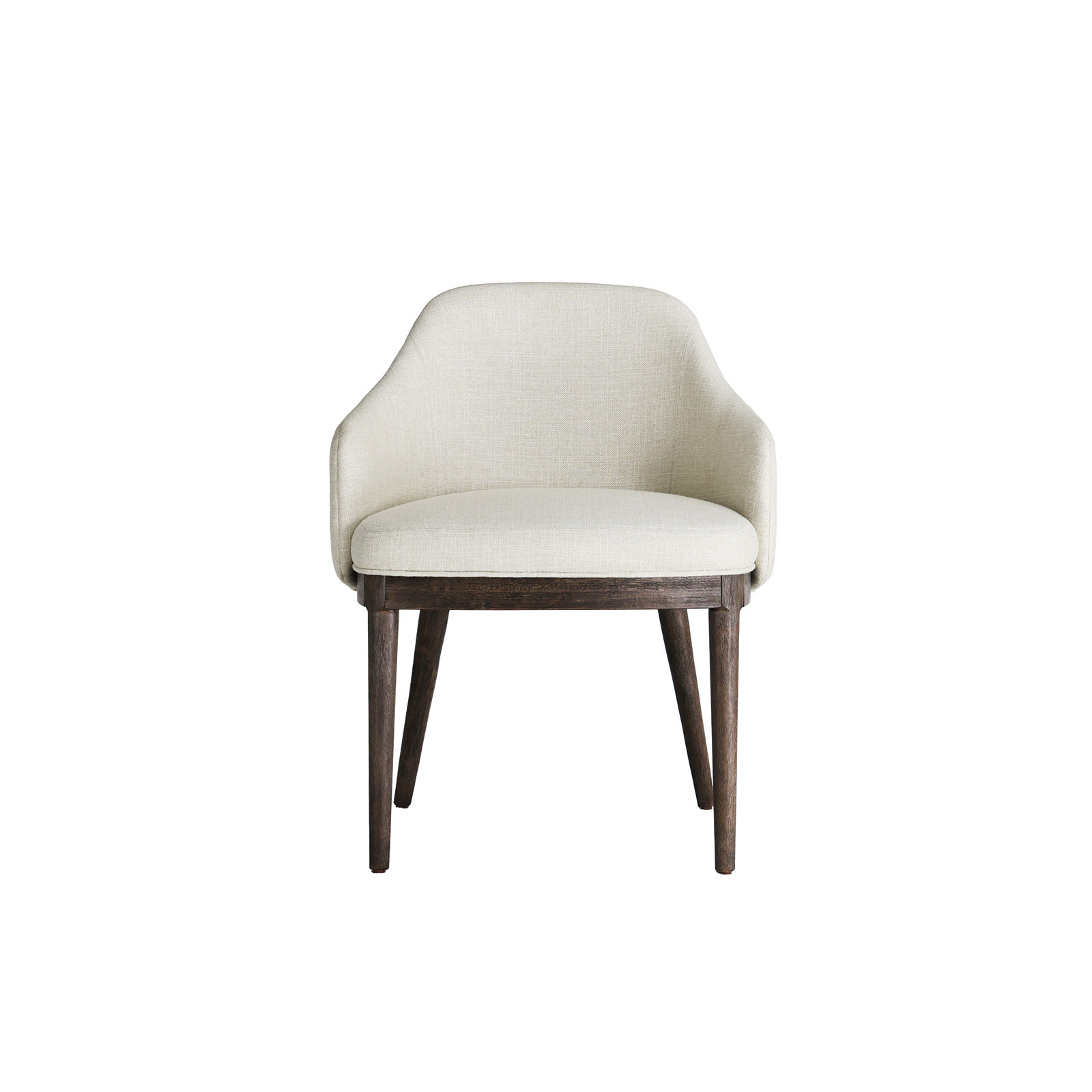 Alden Upholstered Dining Chair, Walnut