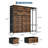 51 inch Brown Clothes Rack with 16 Fabric Drawers & 2 Storage Shelves Freestanding Closet Organizer for Hanging Clothes Heavy Duty Garment Rack-124532553