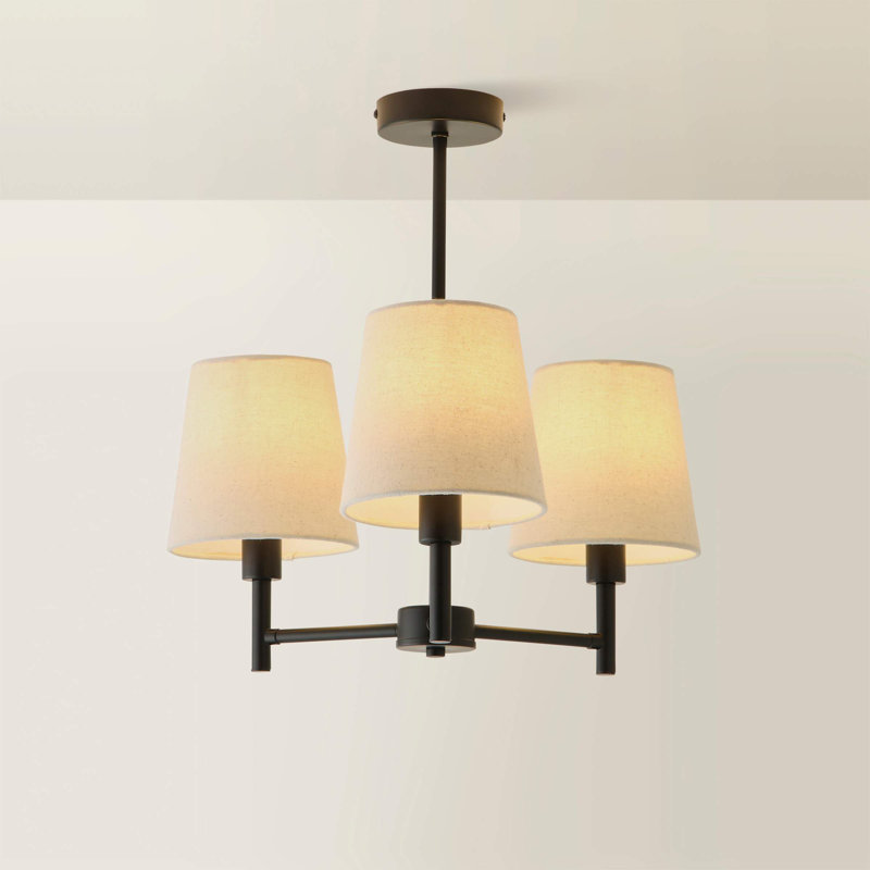 Alexaner 3 - Light Chandelier, Matte Black