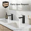 KES Black Bathroom Sink Faucet Single Hole Sink Drain Assembly cUPC Certified Stainless Steel-98466834-98546973