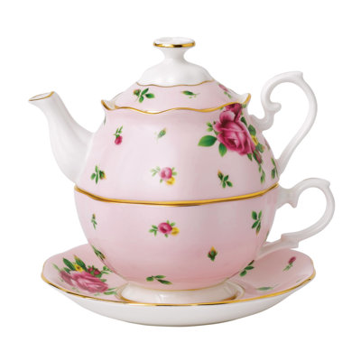 Royal Albert New Country Roses Pink 16.9floz Tea For One