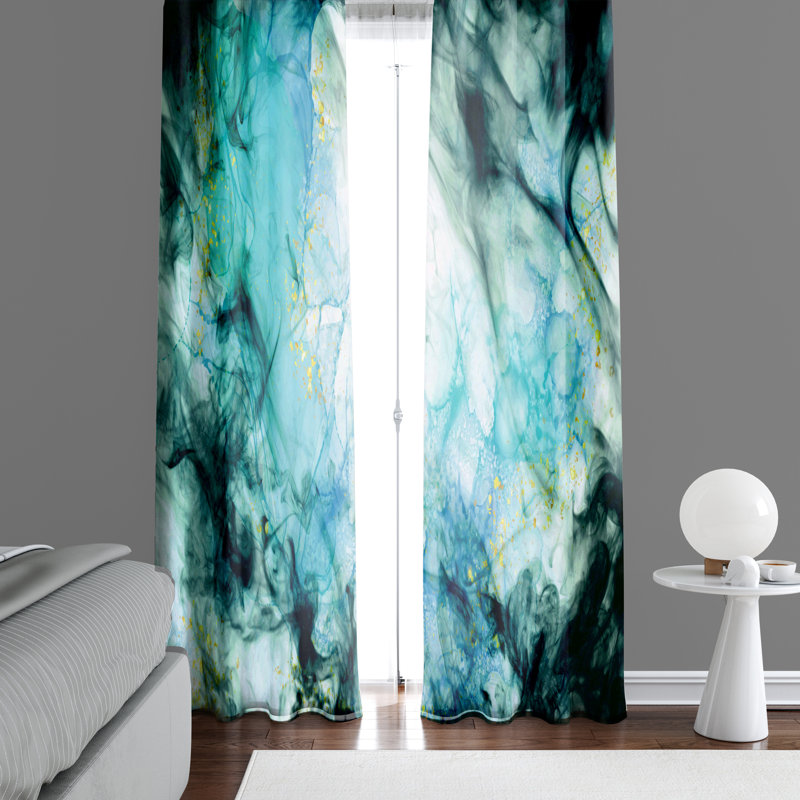 Semi Sheer Curtain Panel Pair, 20" W x 82" L