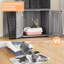 Modern Cat Litter Box Enclosure Furniture – Multi-Functional Hidden Cat House with Platform & Ladder, Odor-Free Cat Washroom, Spacious Cabinet for Indoor Cats – Simple Assembly – Wax Wood Color-372434155