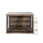 Cage pour chien moderne en bois d'intérieur - Portes doubles pour un accès facile et spacieux