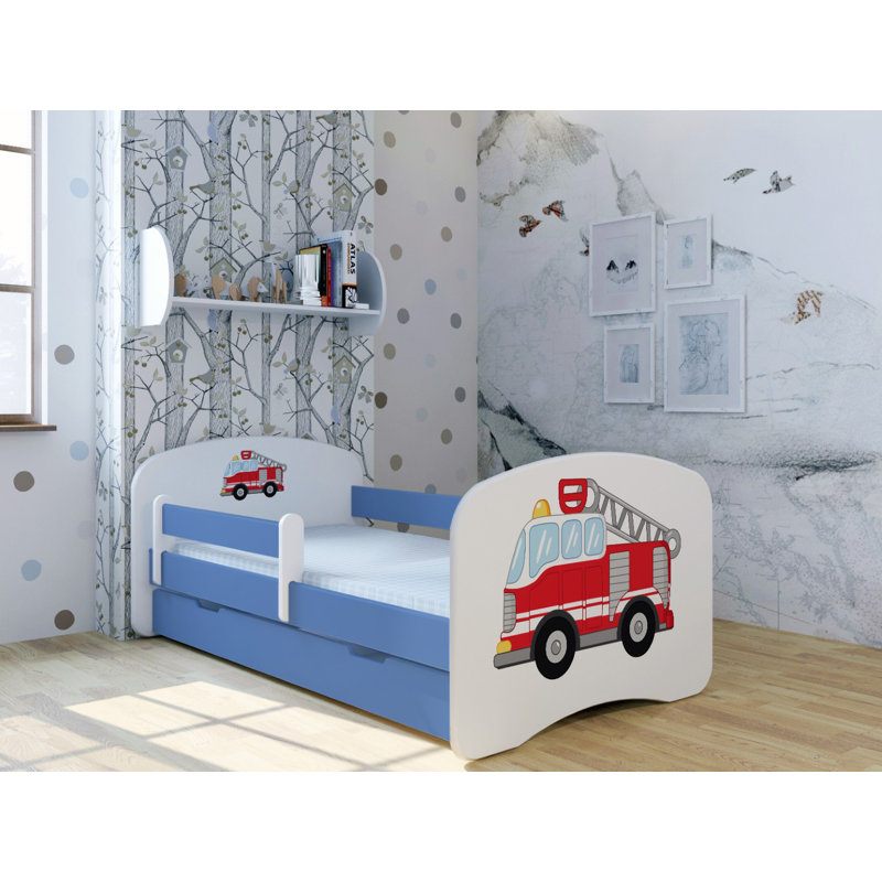 Kids with Drawers, 70 x 140 cm, Blue