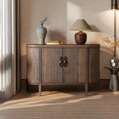 Buffet rustique semi-circulaire à grande capacité