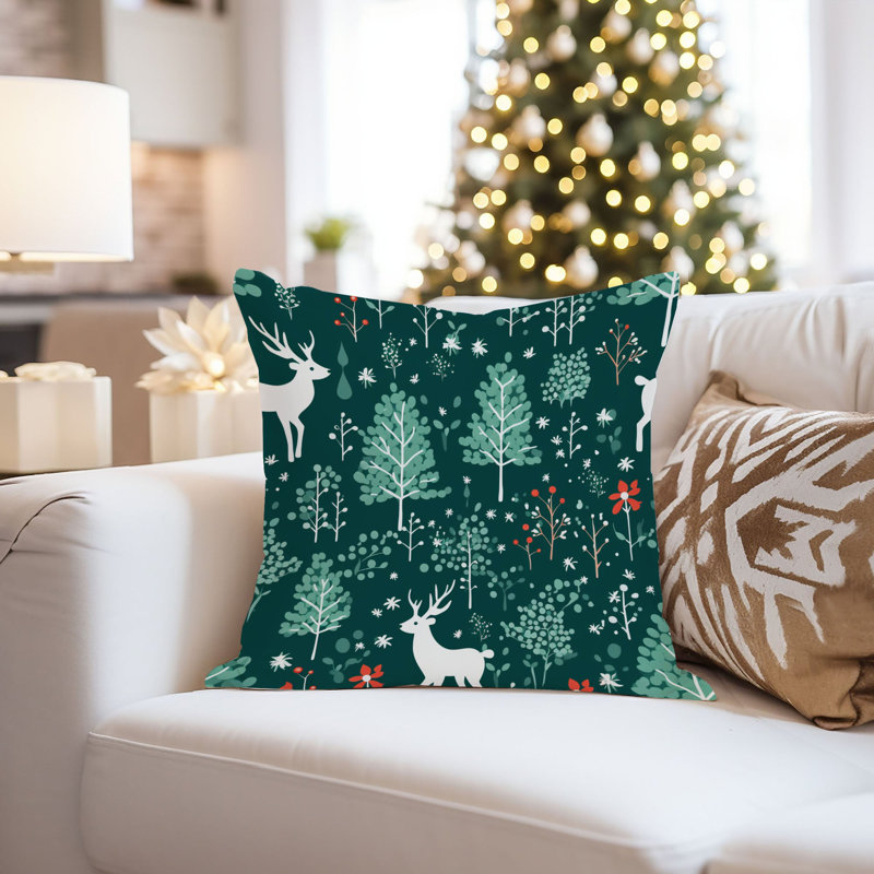 Holiday Christmas Reindeer IX Modern, 18"H x 18"W