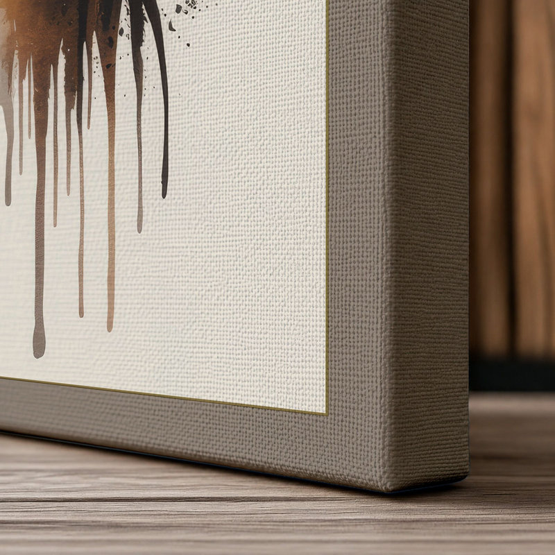 Autumn Mind Modern - Wrapped Canvas, 24x16 - 61.0 x 40.6 cm, Taupe Border