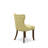 5-Piece Dining Table Set Includes a Linen White (Off-White) Kitchen Table and 4 Limelight Linen Fabric Parson Chairs - Distressed Jacobean Finish-690892380-690892379