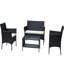 Ensemble de meubles de patio en rotin pour 4 pièces-328632263