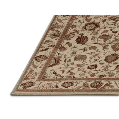 Machine Washable Persian Brown Area Rug