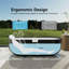 Baignoire de trempage autoportante 71 "x 34" avec bonde escamotable et trop-plein, certifiée Cupc