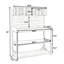 Table de rempotage d'extérieur rustique en bois de 65 po avec table de travail, poste de travail pour terrasse, banc de jardin avec 4 tablettes de rangement et crochet latéral, vert Topmax-811271284